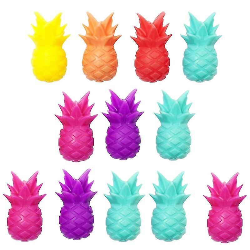 2.8X1.8x1.8cm Assorted Color Wine Glass Charms 18pcs Wine Glass Markers Silicone Wine Identifier Pin