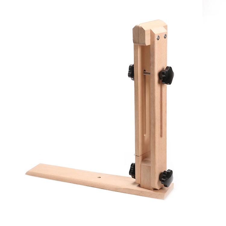 Cuir Fixe En Bois Clip Holder Cadre Durable Avec Bouton de Rotation Réglable Pour La Suture 1pc-bois