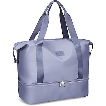Weekend Bag For Women, 36l Large Travel Duffel Bag, Dry Wet