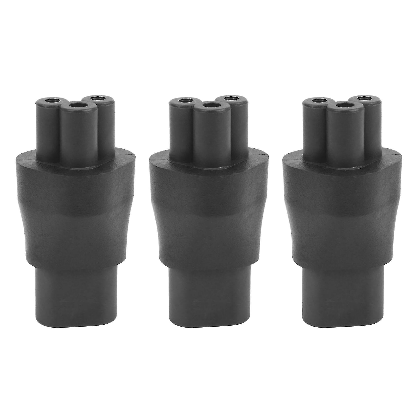 3x IEC 320 C5 3-polige Buchse auf C8 2-polige Steckerwandler-Netzteiladapter
