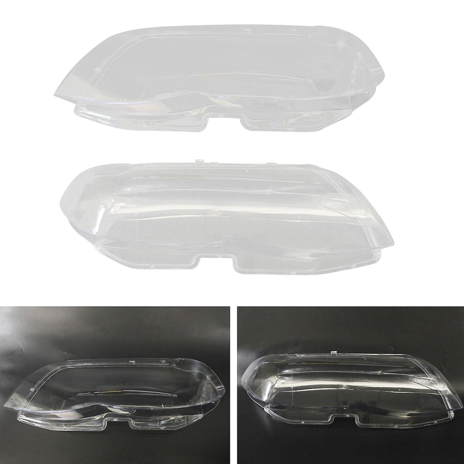 Car Front Headlight Headlamp Clear Lens Cover For X5 E53 3.0 2004-2006