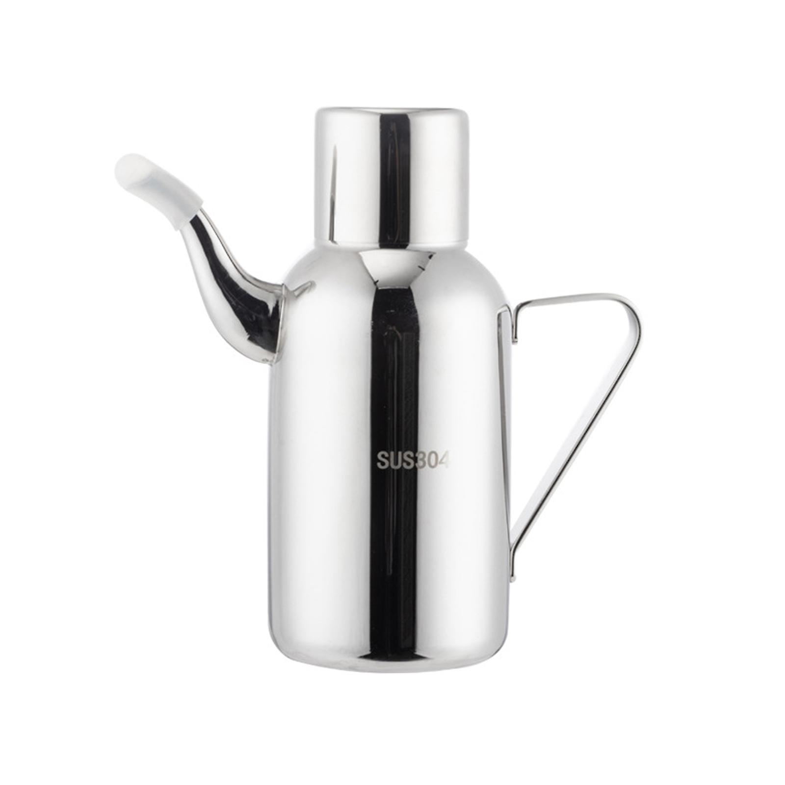 Oil Pot Vinegar Cruet Container with Handle 2 Capacities to Choose for Kitchen
