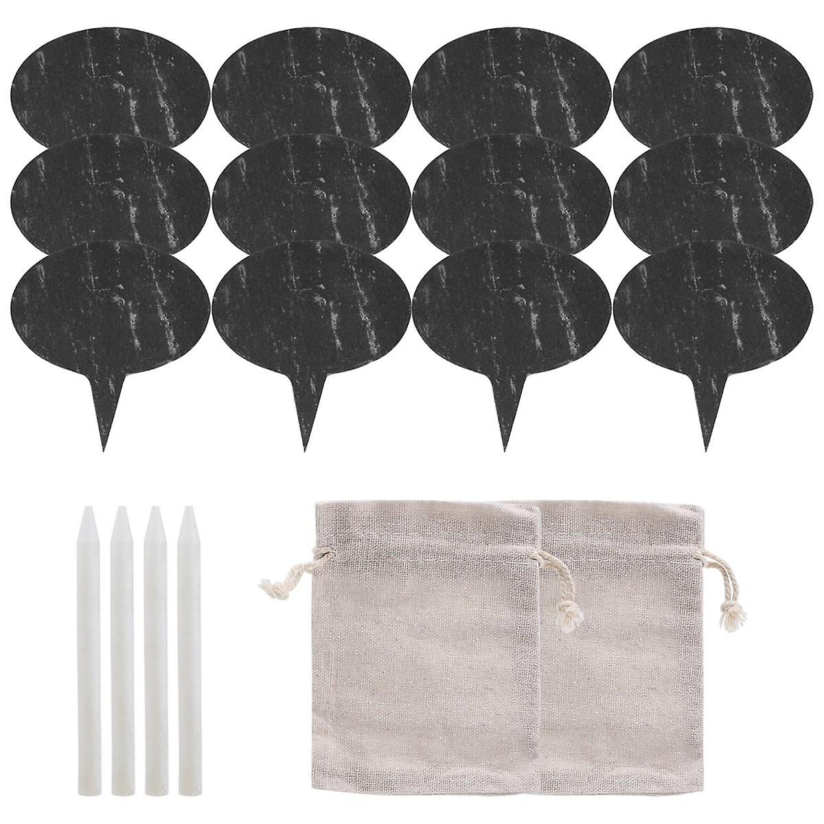 Cheese Markers for Charcuterie Board, Set Of 18PCS Slate Cheese Labels , Cheese Markers Set, Cheese