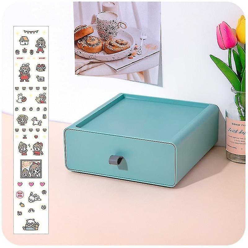Green Desktop Drawer Storage Box
