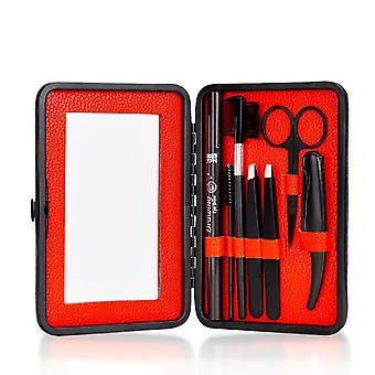 7 in 1 Eyebrow Kit, Eyebrow Trimmer Set  for Women Men Eyebrow Eyelash Facial Grooming Black