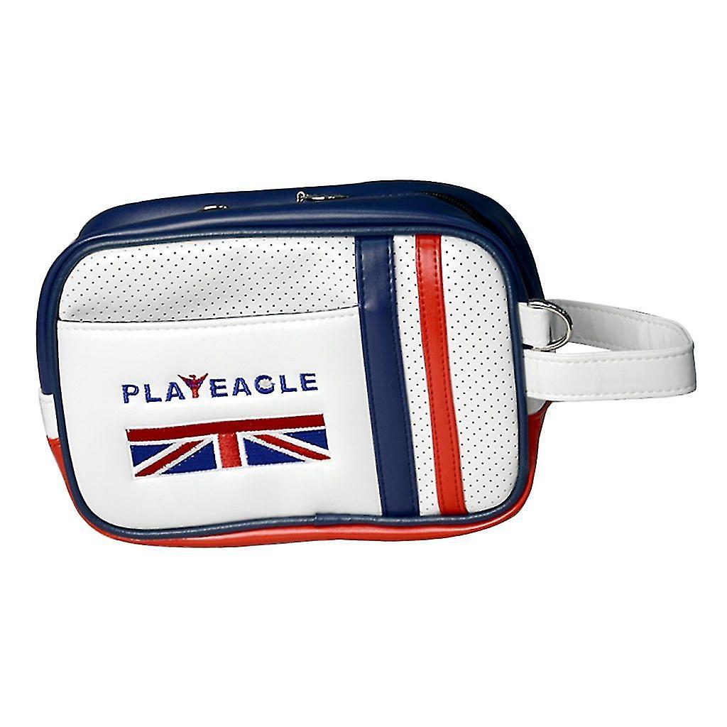 White Golf Pouch Bag H Bag From Pu Matreial