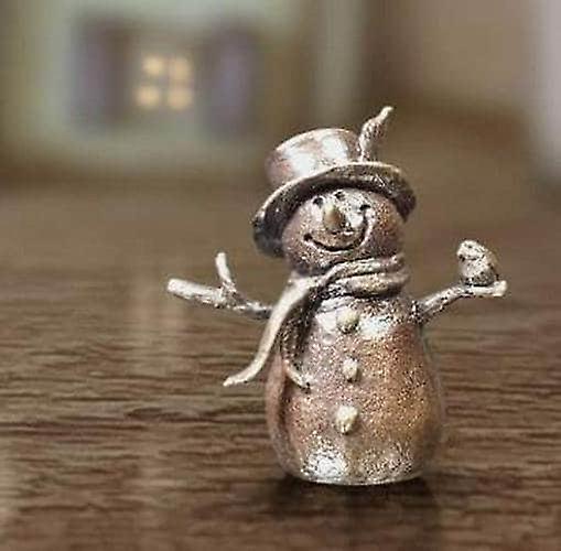 Snowman Bronze Miniature Sculptures & Statues