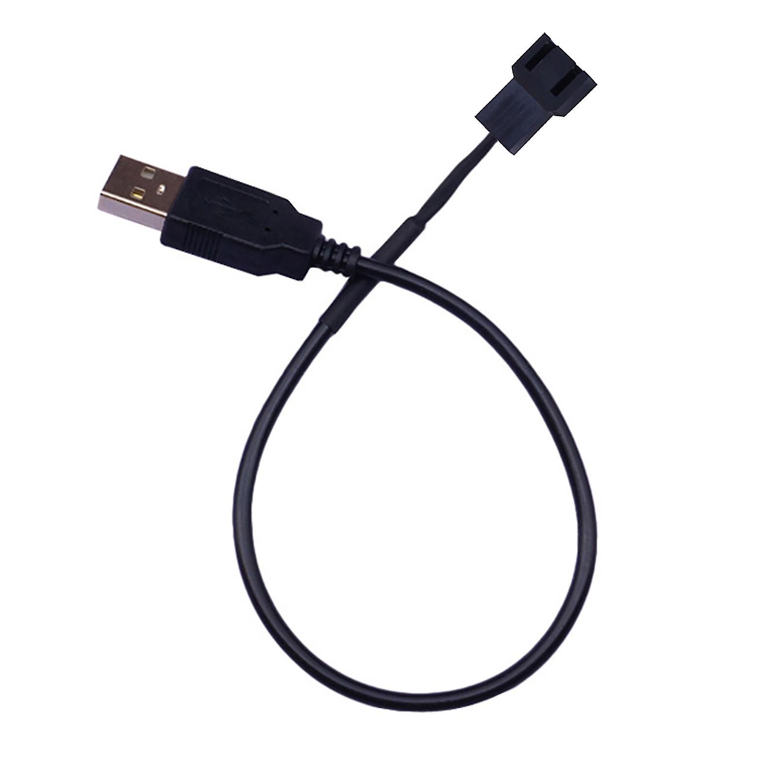 USB A Stecker auf 2 Pin Fall Fan Adapter Anschlusskabel für Pc Desktop Computer
