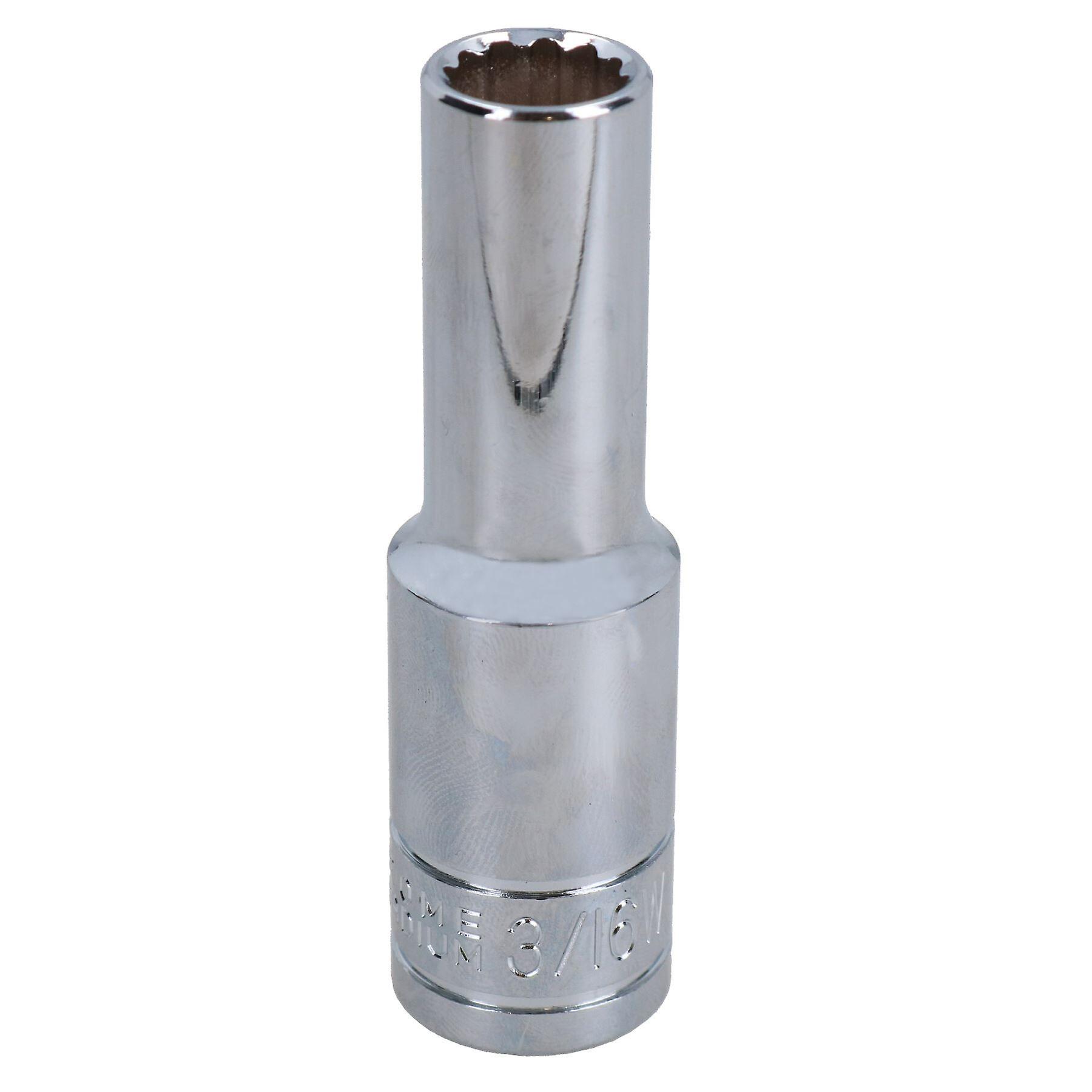 3/16 WW Whitworth Double Deep 1/2 Drive British Socket BSW 12 Sided Bi-Hex