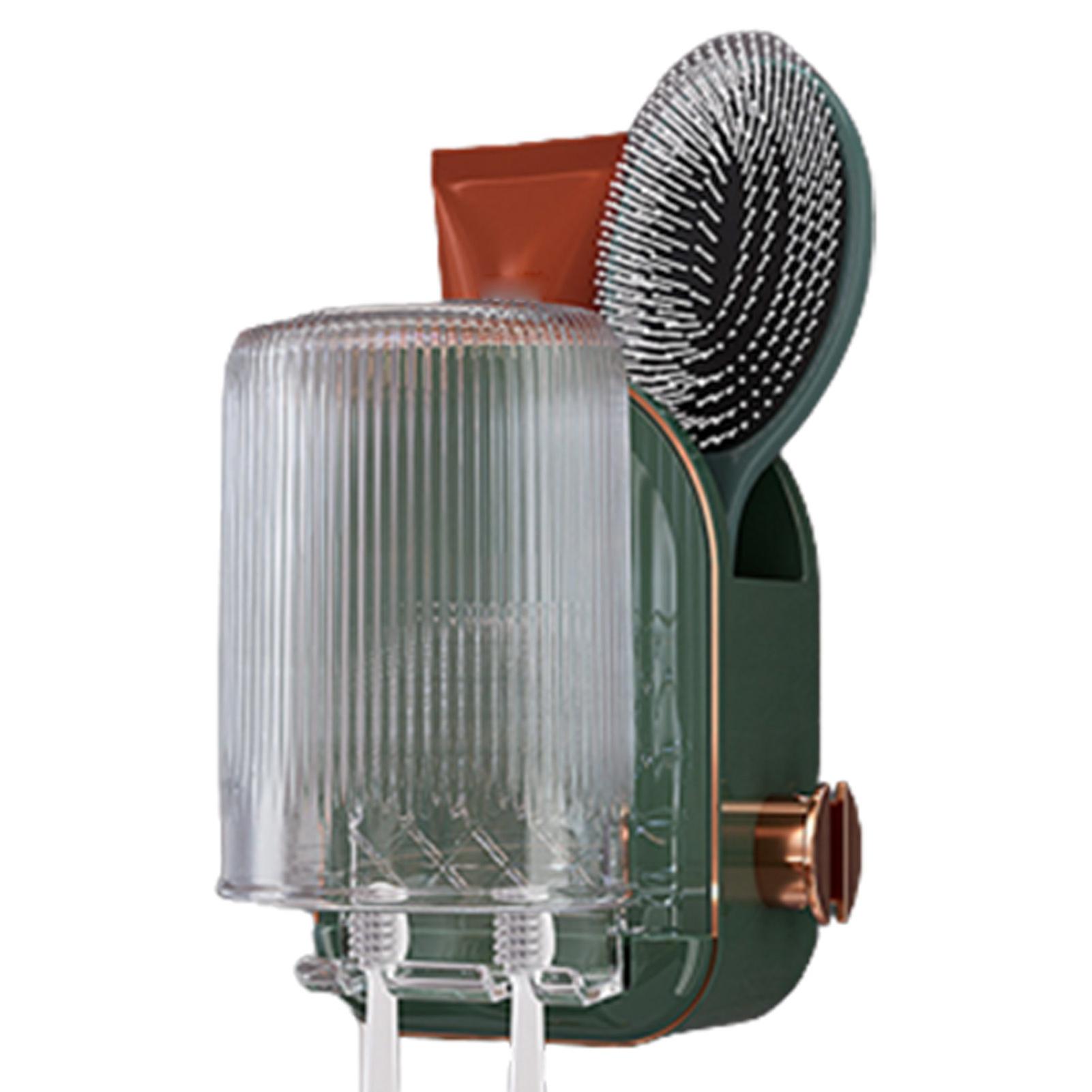 Houshold Toothbrush Rack Organizer Dustproof And Strong Load-bearing Capacity For Home Flat Dormitory Hotel