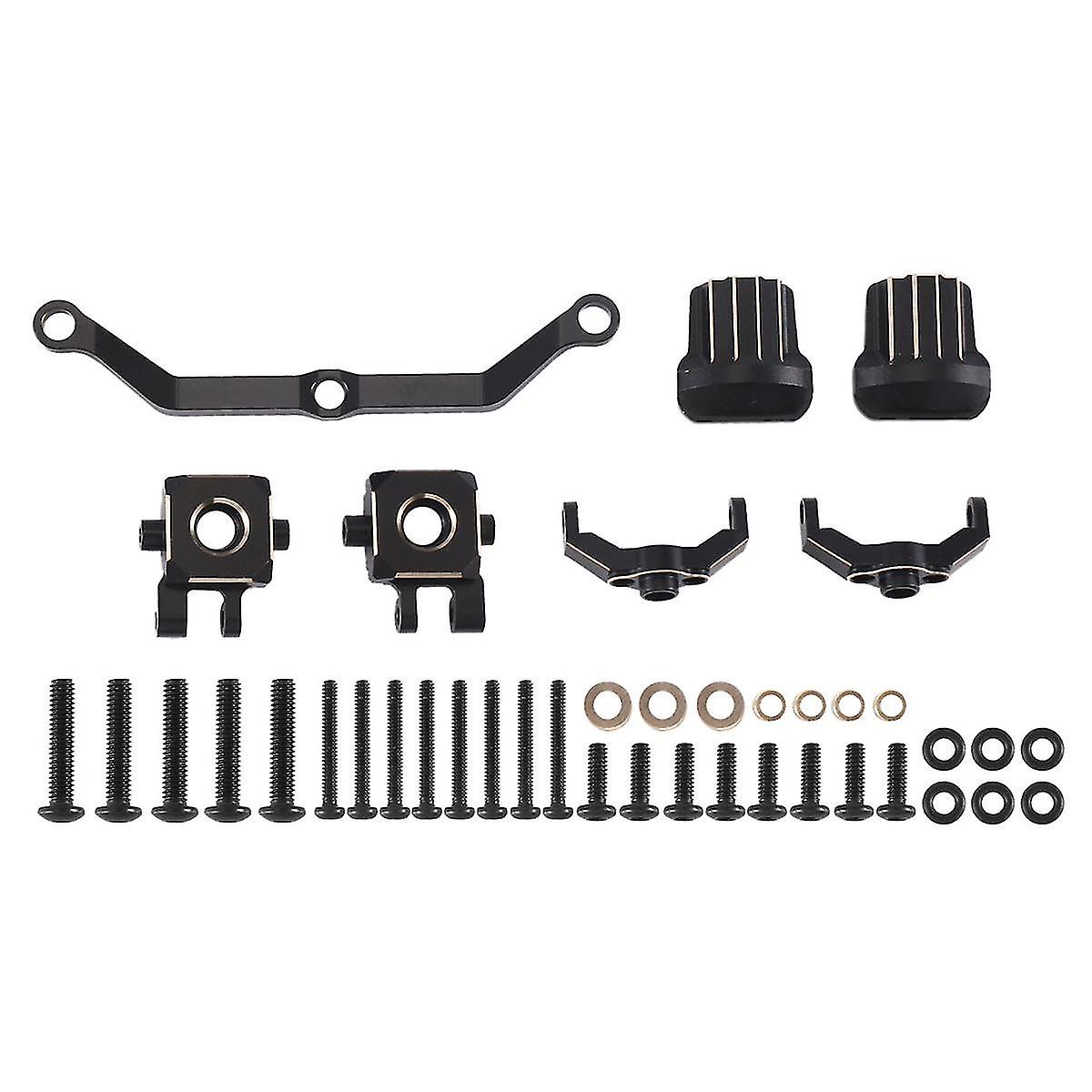 Brass Weight Steering Link Blocks Knuckle Cover Caster Blocks For Trx4m 1/18 Rc Crawler Car Upgrade