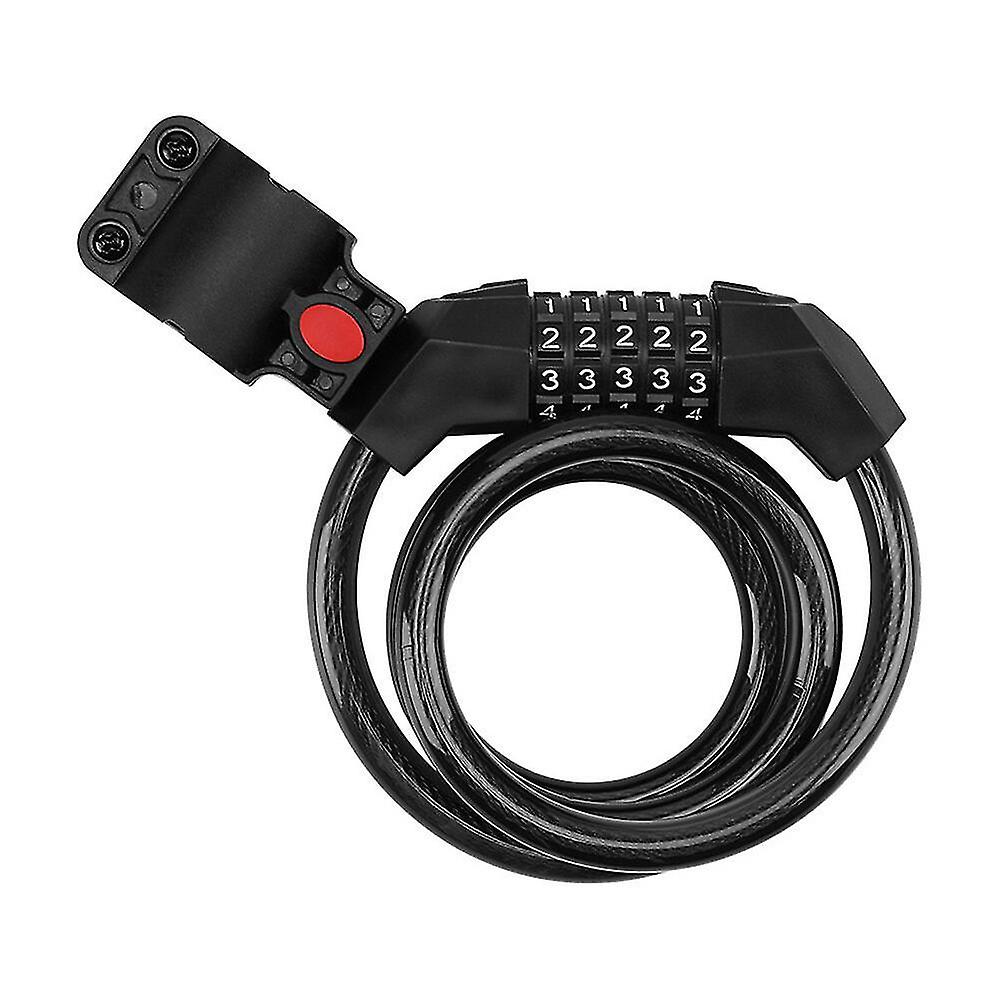 5-digit Password Bike Lock Waterproof Rustproof Anti-theft Cycling Lock