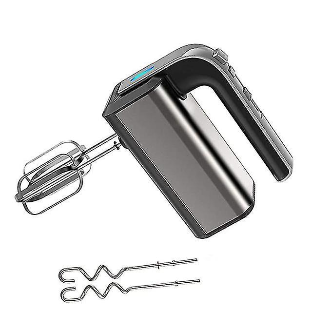 High Electric Hand Mixer 5-speed 500w Stainless Steel Spiral Kneader Kitchen Food Dough Blender With 2egg Beaters 2 Dough Hooks