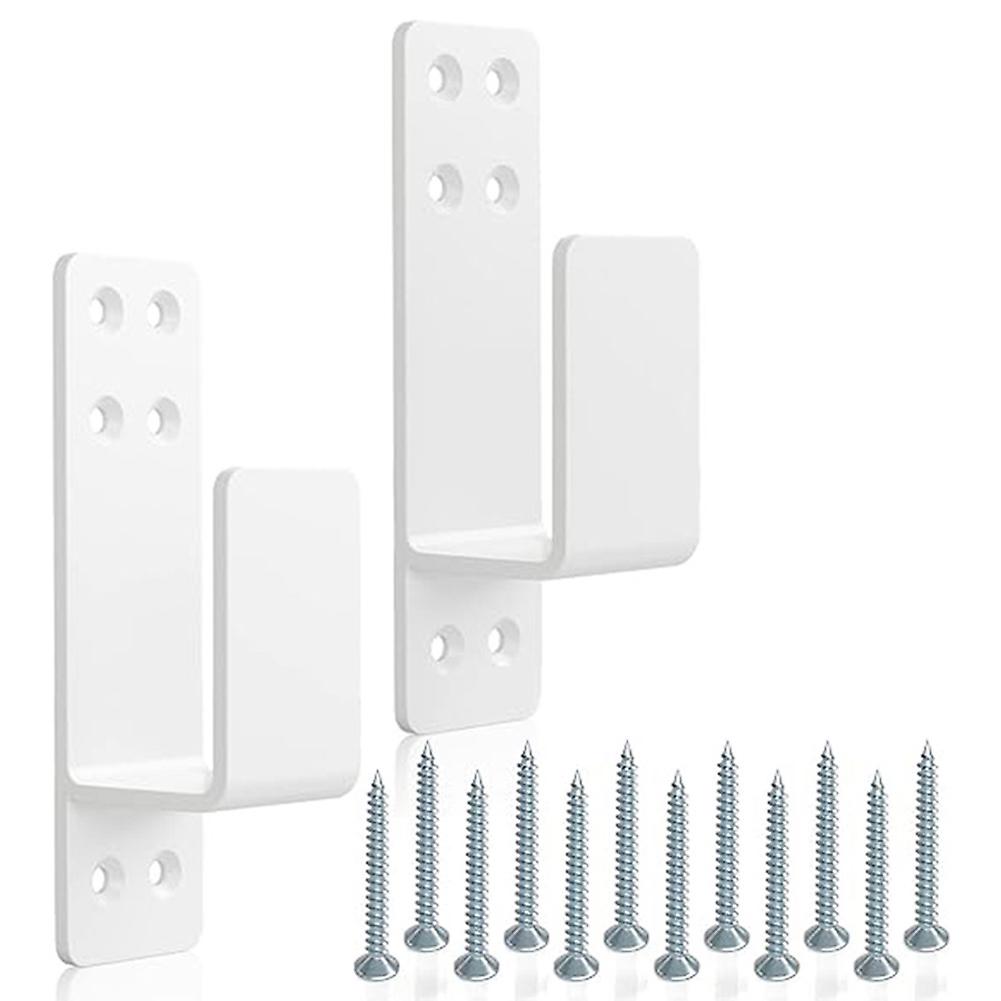 2 Piece U-shaped Door Barricade Brackets Rust-Proof Wear-Resistant Door Rod Rack for Barns Sheds Home