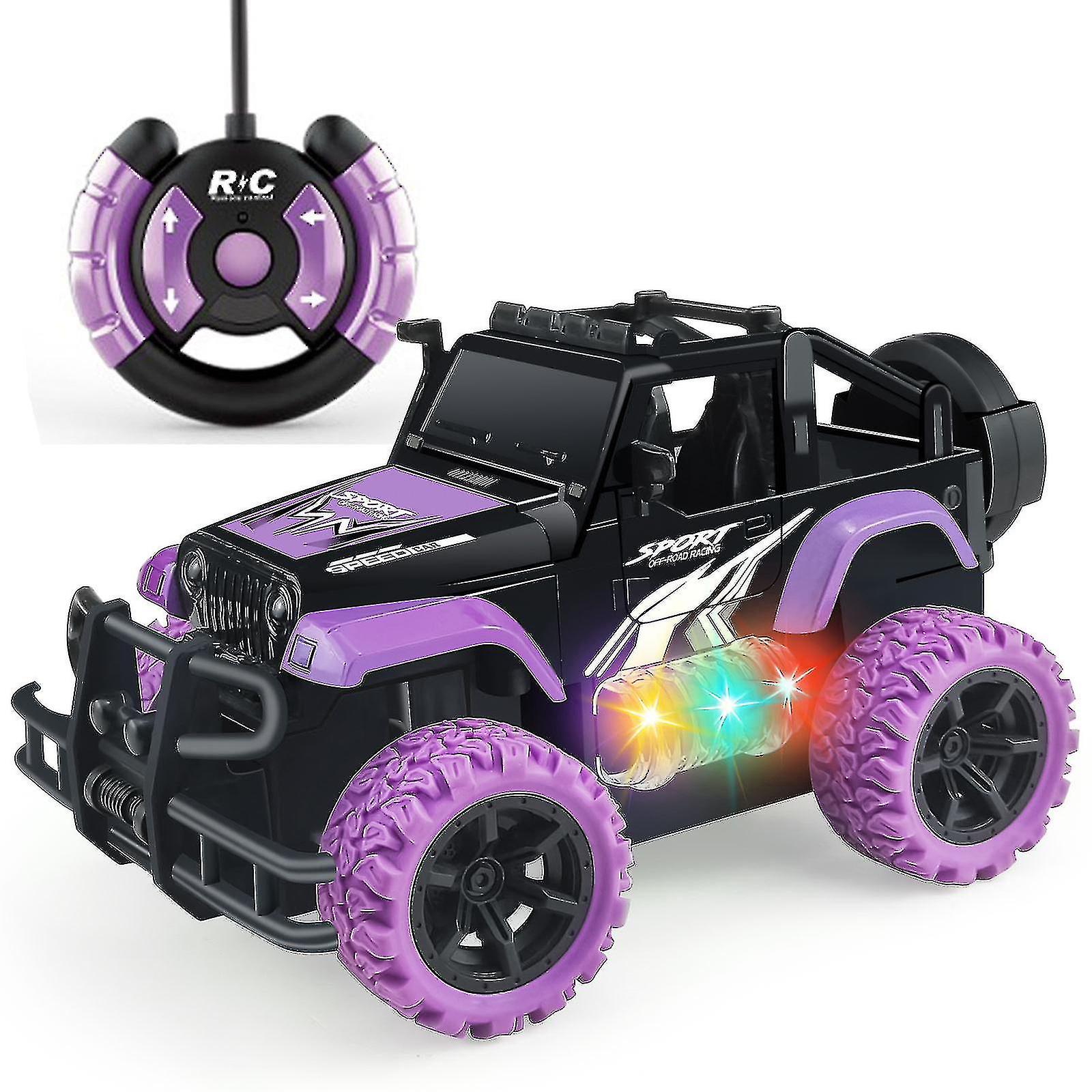 Remote Car For Girls Newest 1:20 Scale Off Remote Truck Big Foot Vehicle Toys With Rechargeable Batteries And Led Mult