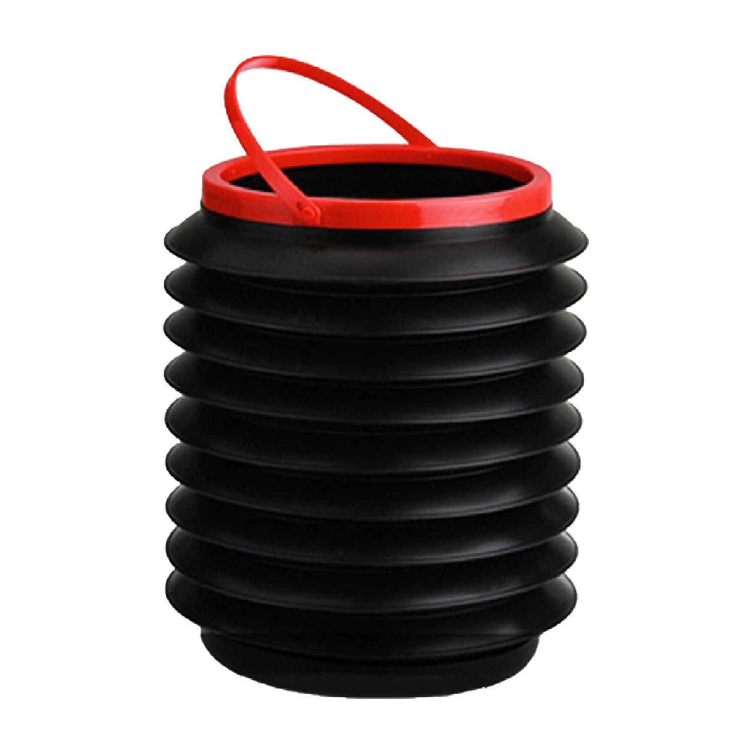 4L Car Trash Bin Foldable Large Capacity Round Automobile Telescopic Storage Bucket compatible Trave
