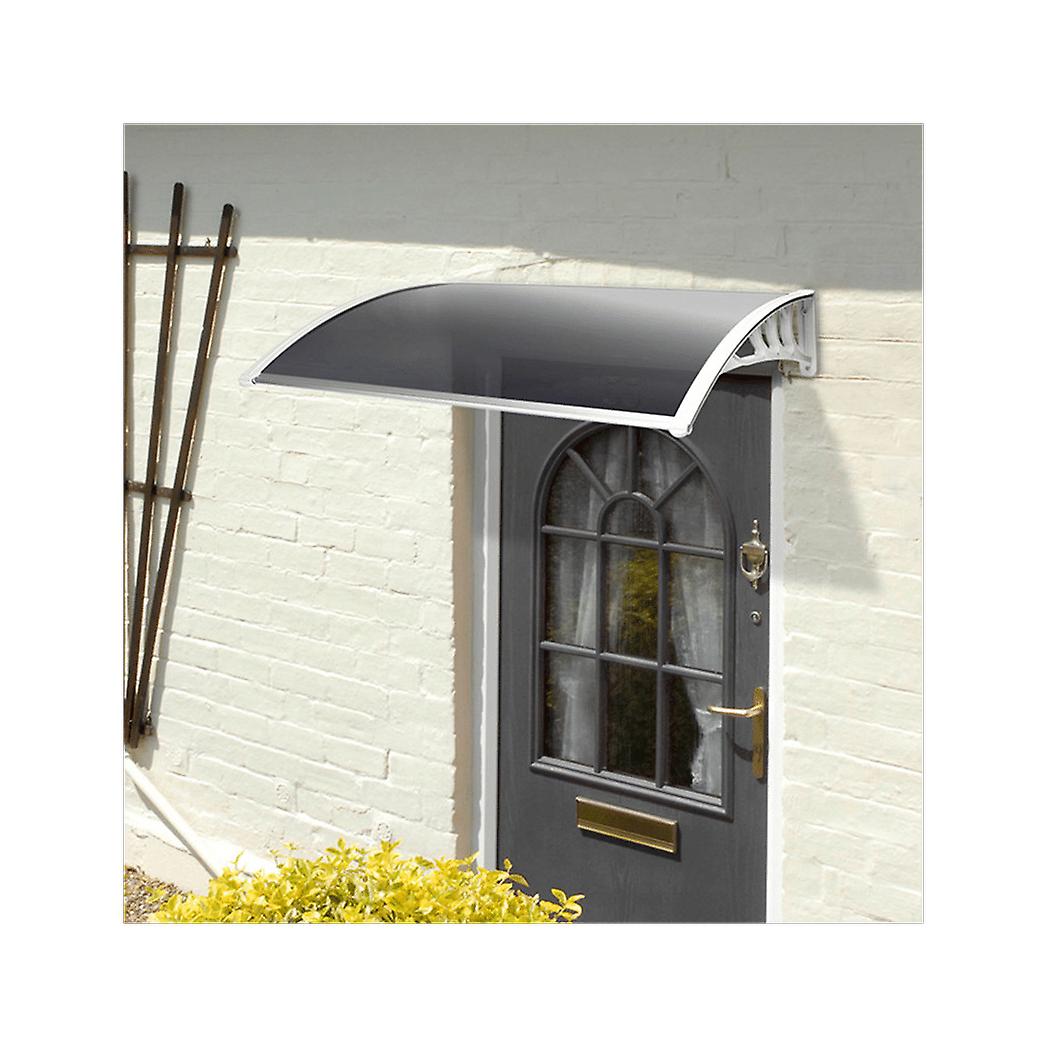 1.2m Tinted Door Canopy - White