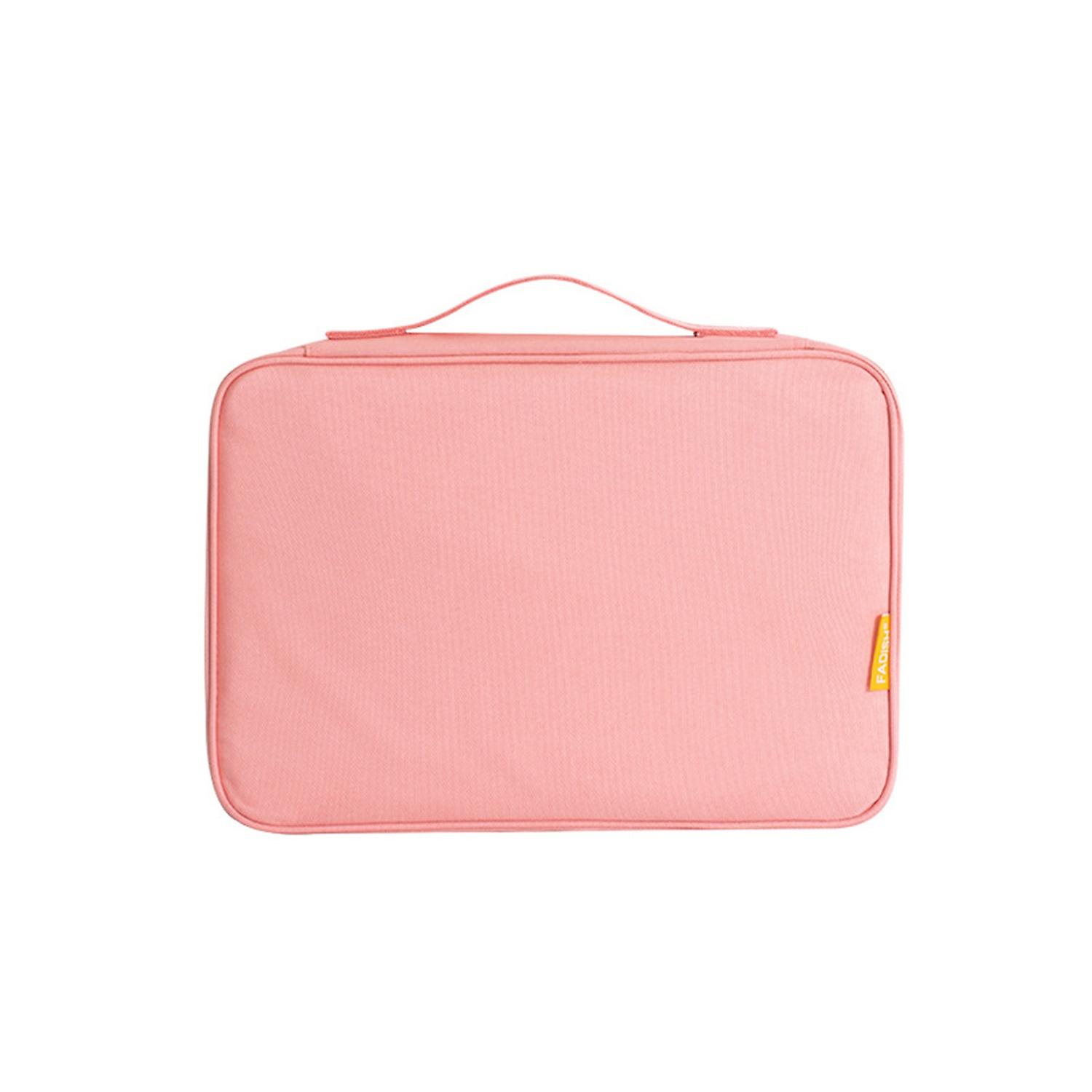 Waterproof File Organizer Bag with Net Pocket Nylon Safe Photo File Storage Bag for Home