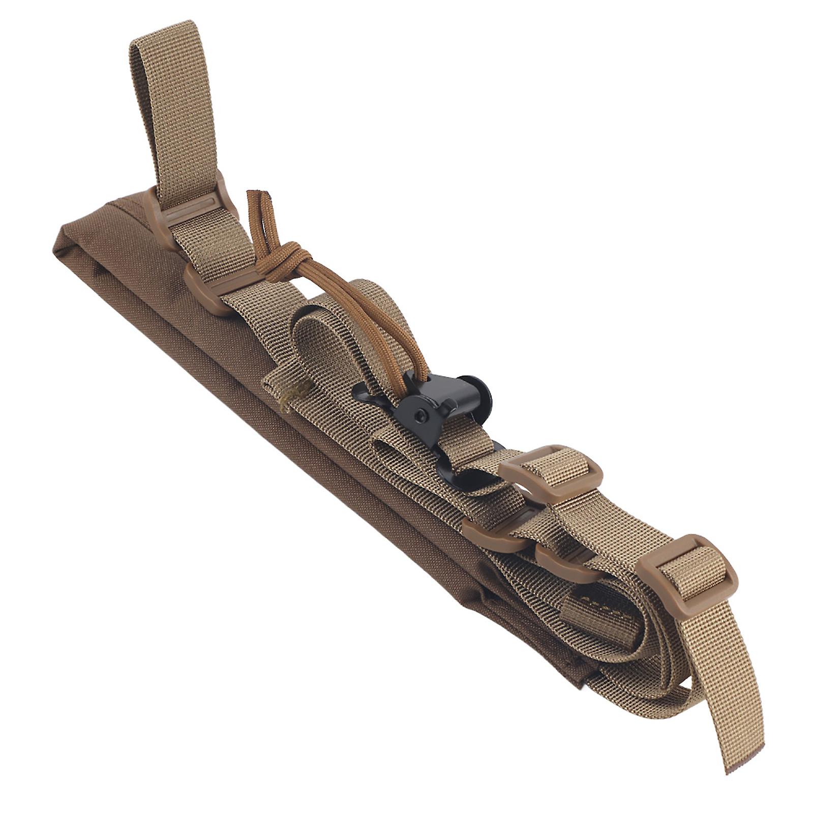 טקטיקות חיצוניות מתכוונן רובה אקדח רצועת כתף חגורת כתף לציד מטווח ירי (חאקי)