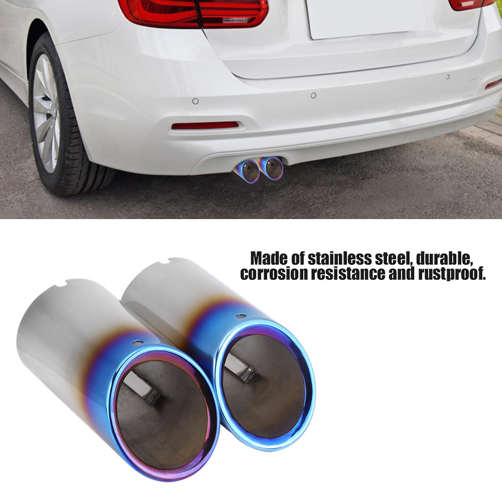 1 Pair Exhaust Muffler Tail Pipe Tip for E90 E92 E93 328i 325i 3 Series