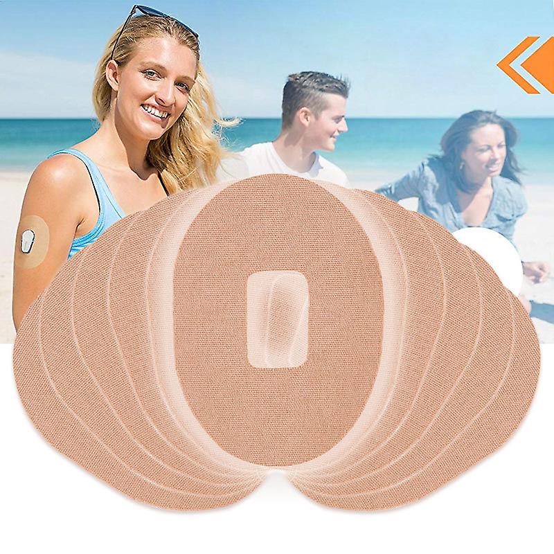 Dexcom G6 CGM Tape (20 Pack), Water and Sweat Resistant, 10-14 Days Precut Tape, Continuous Glucose Monitoring Protection (Tan)
