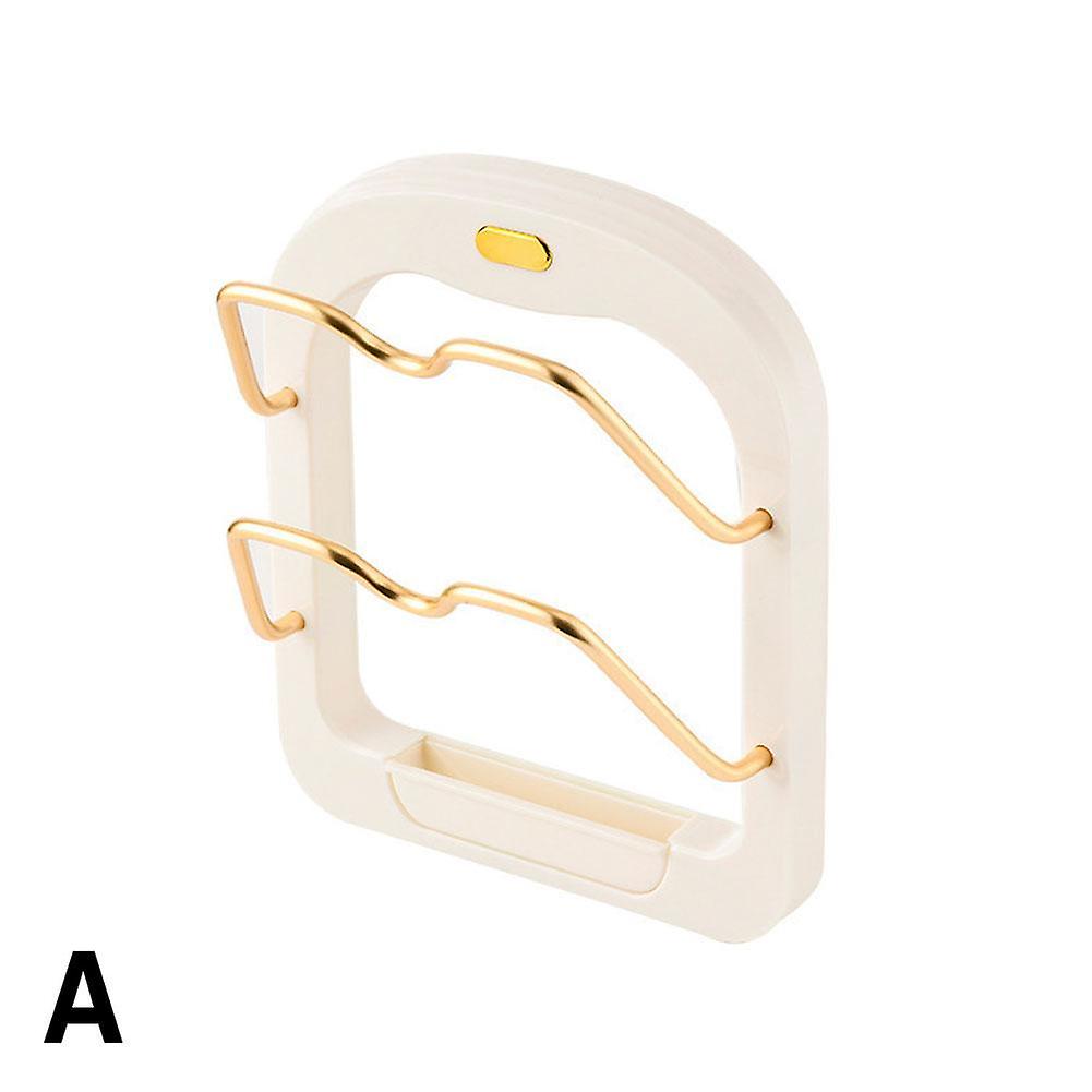 Support de couvercle de casserole en U à 2 niveaux, non poreux, pour armoire de garde-manger