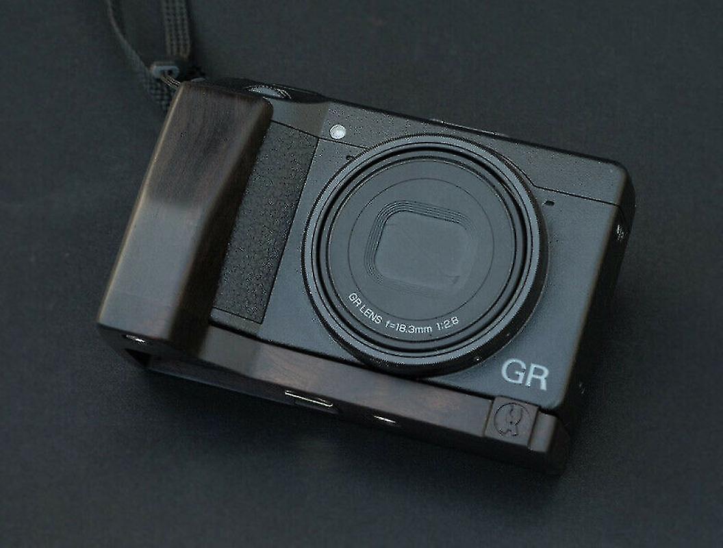 עבור Ricoh Gr III Gr3 Griii מצלמה בעבודת יד עץ עץ אחיזת יד L מחזיק צלחת