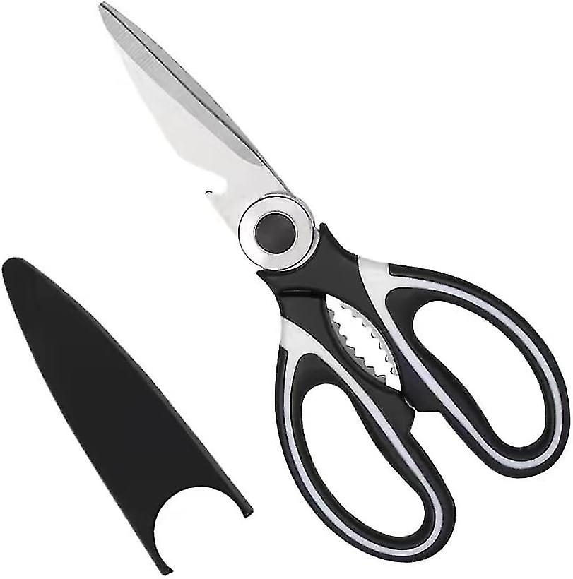 Sharp Kitchen Shears, kitchen Scissors with Cover, Heavy Duty Stainless Steel Multipurpose Scissors,