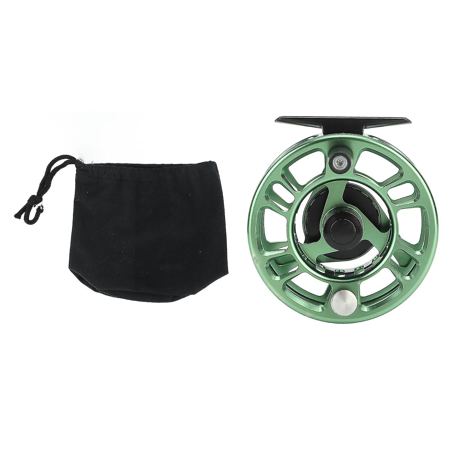 Green Fly Fishing Reel - Large Arbor Smooth Casting With Left/right Hand Retrieve Conversion