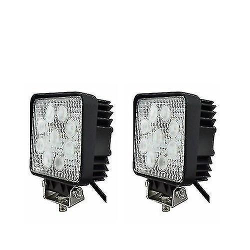 Flood Spot Lights 2 X Led Spotlight 27w 9-30v Working 2500 Lumen Backup Lamp Led Lamp 12v 24v