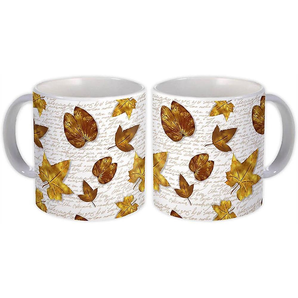 Geschenk-Becher: Goldene Blätter Herbst