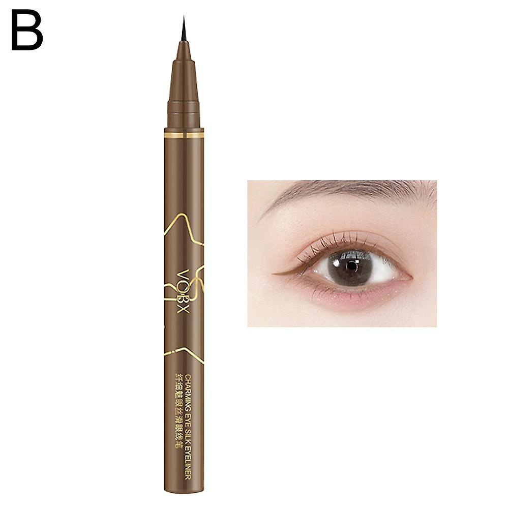 Professional Liquid Eyeliner Pen Easy to Use Long Lasting Waterproof Smudge Proof For Beautiful Precise Makeup Black Brown