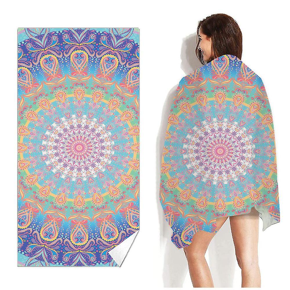 Quick Drying Beach Towels Microfiber Printing Sand Prevention Blanket Bt76