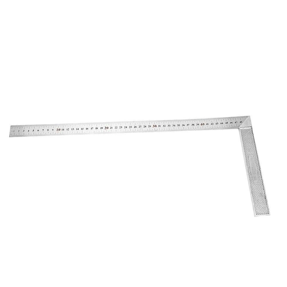 Qukaim 90 Degree Ruler 50cm Aluminum Alloy 90 Degree Straight Edge Ruler, Thick Right Angle Ruler for Precision Measurement and Drawing, Ideal for