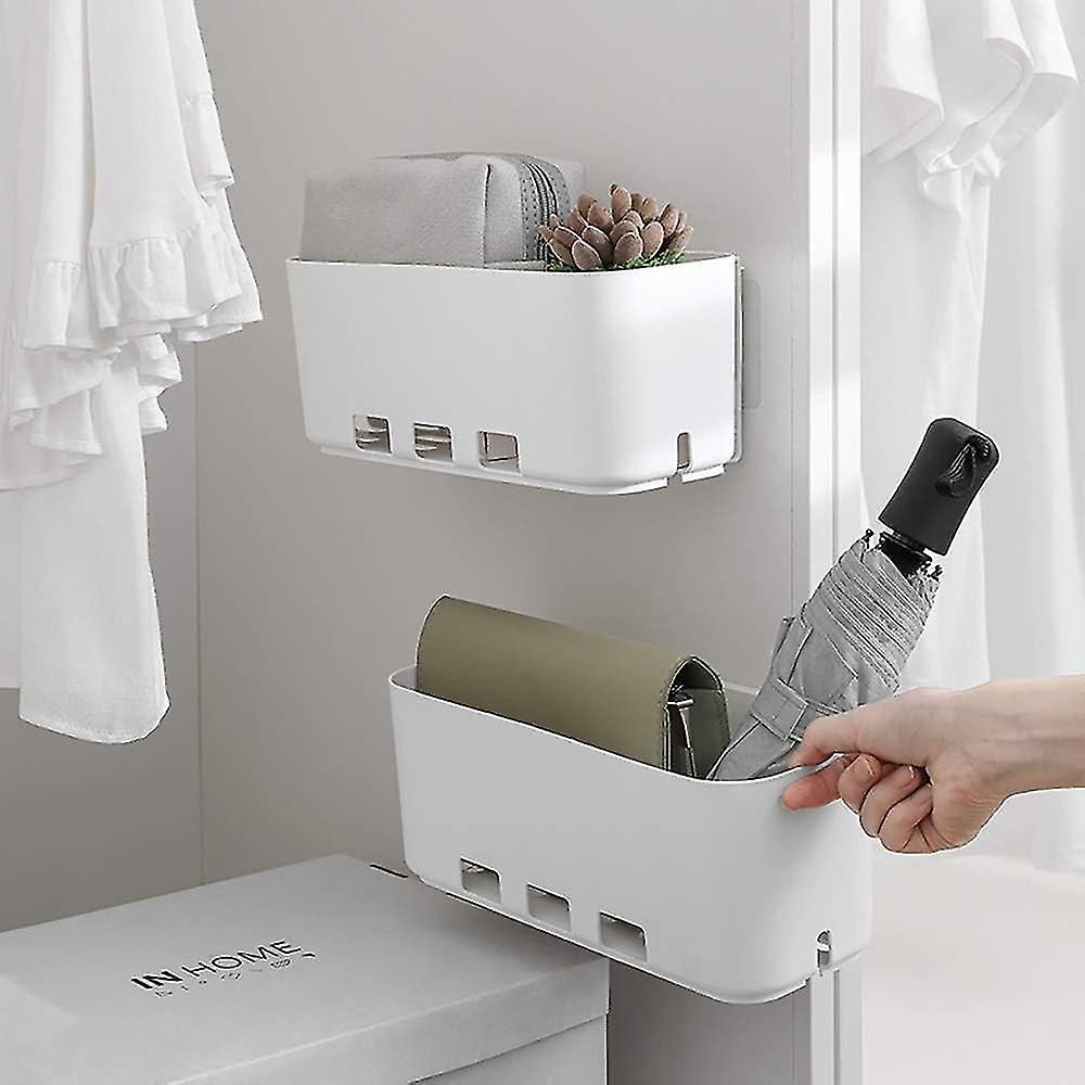 Tough Adhesive Shower Shelf, No Drilling, Space Saving, Under Sink, Sponge Holder, Soap Dish, Soap D