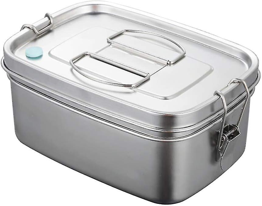 Lunchbox Set Lunch Boxes Breakfast Containers Detachable Baffle Food Storage 1500ml Rectangular Reusable