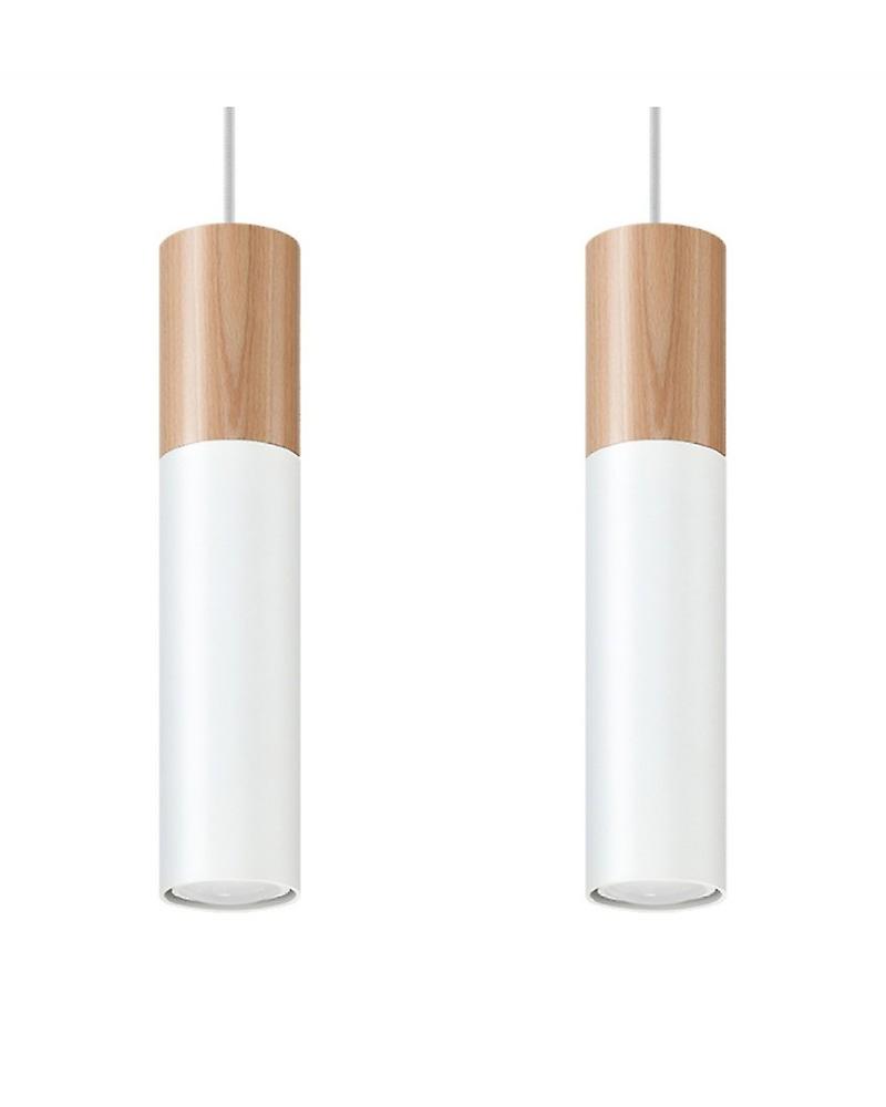 Lampada pendente Pablo 2 Bianco