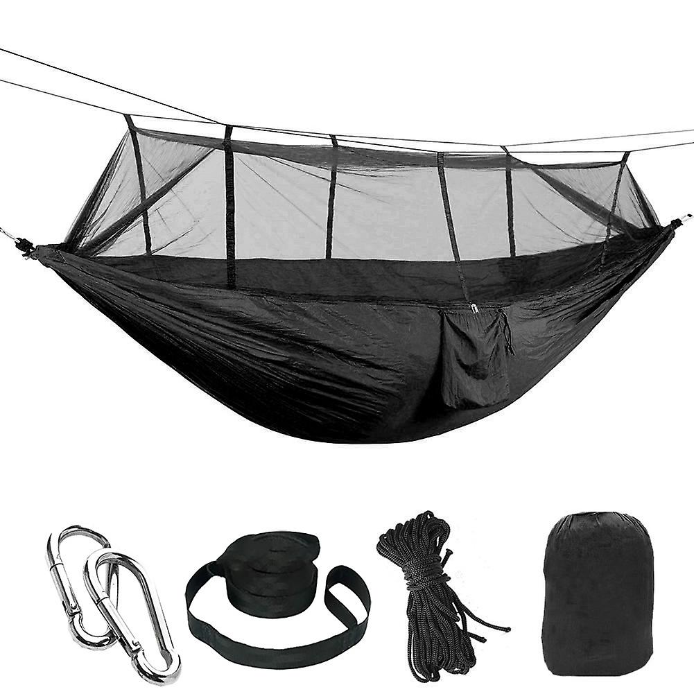 Parachute Fabric Portable Outdoor Camping Hammock With Mosquito Net Hanging Swing Sleeping Bed Tree Tent