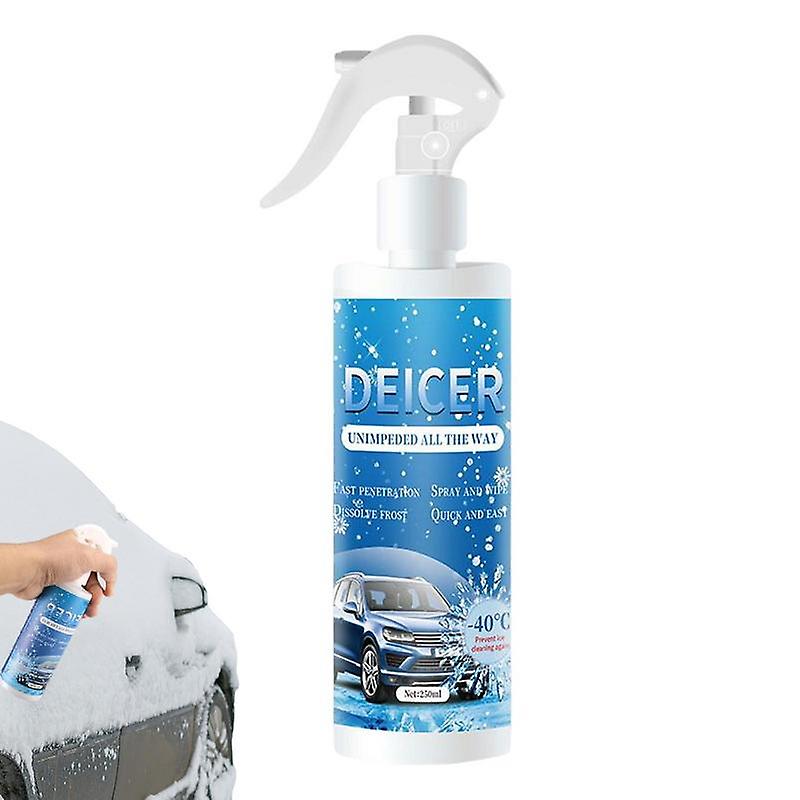 250ml αποψύκτης Deicer Deicer παρμπρίζ αυτοκινήτων ψεκάστε το χειμερινό παράθυρο που ξεπαγώνει τη γρήγορη απόψυξη του παράγοντα τήξης χιονιού και αντιψυκτικό