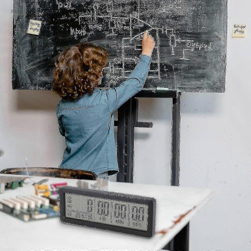 Big Digital Countdown Days Timer Clock - 999 Days Countdown Clock Timer pour Graduation Lab Kitchen (noir)