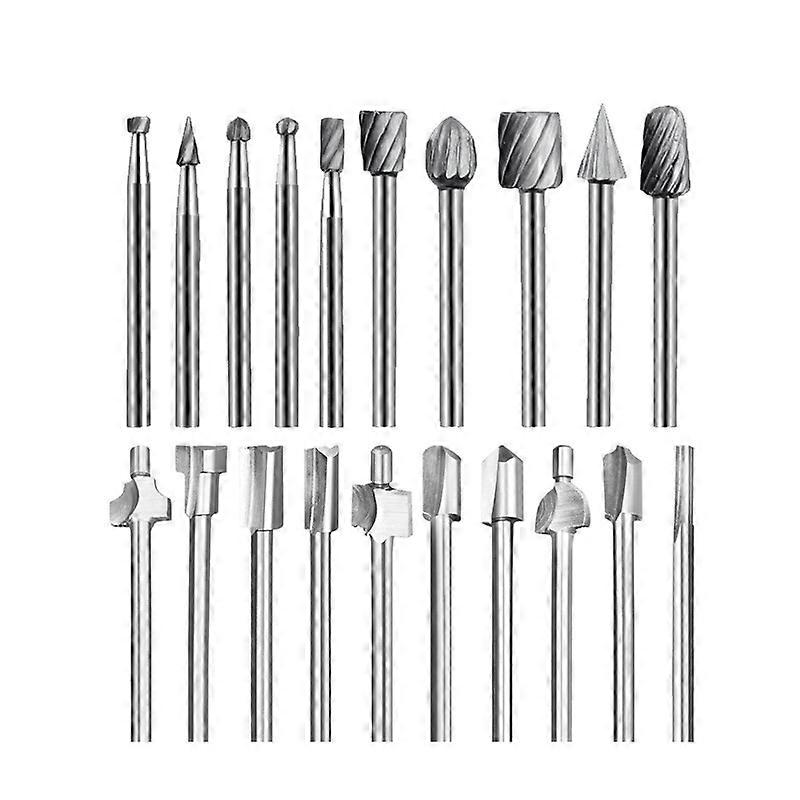20PcsHSS Router Bits, 1/8" HSS Router Bits Wood Router Bits