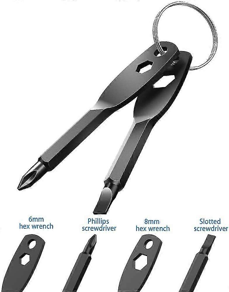 Keychain Screwdriver Set Comprise Flathead Screwdriver And Phillips Screwdriver