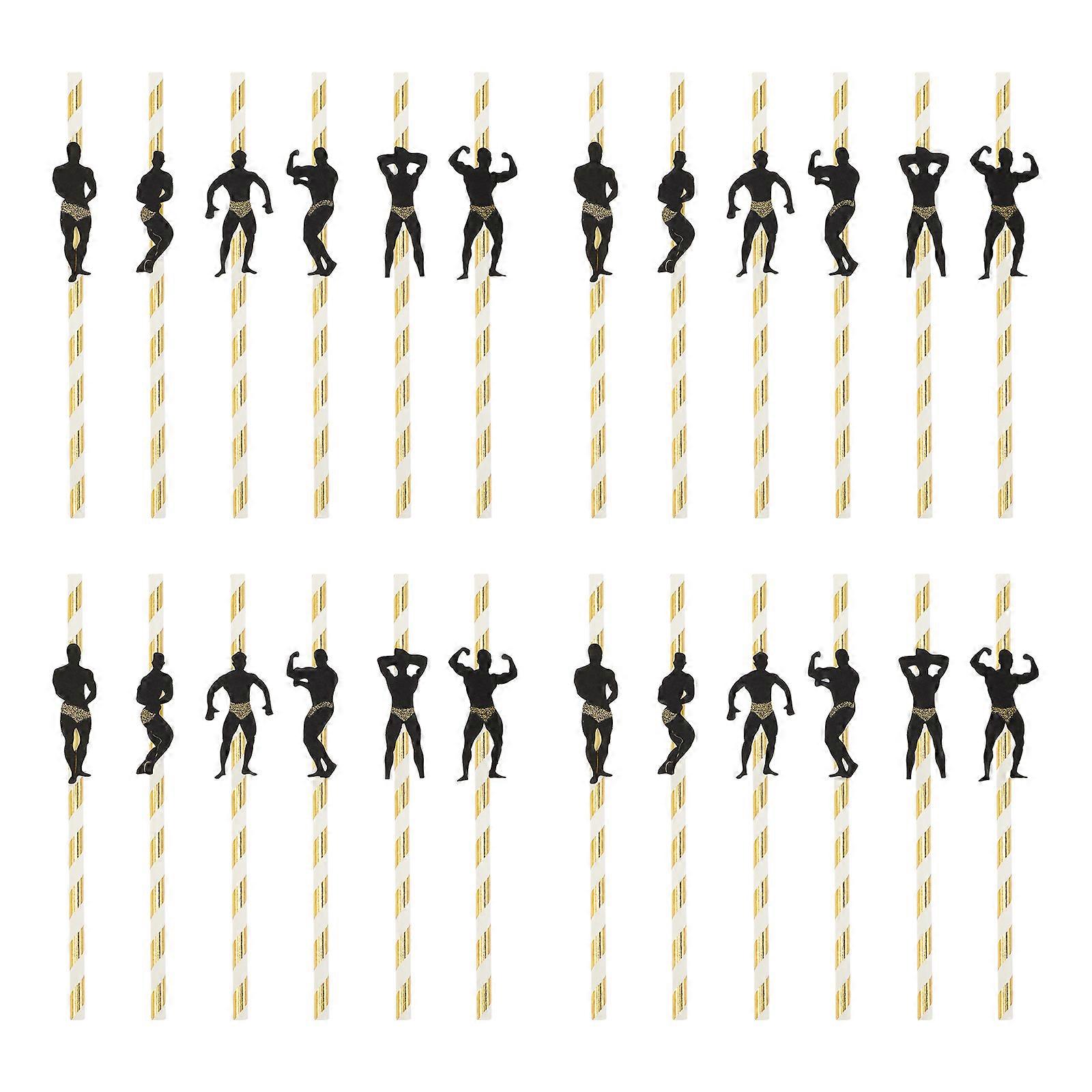 24 Pcs Coffee Decor Reusable Party Straws Smoothie Straws Funky Drink Straw Party Drinking Straw