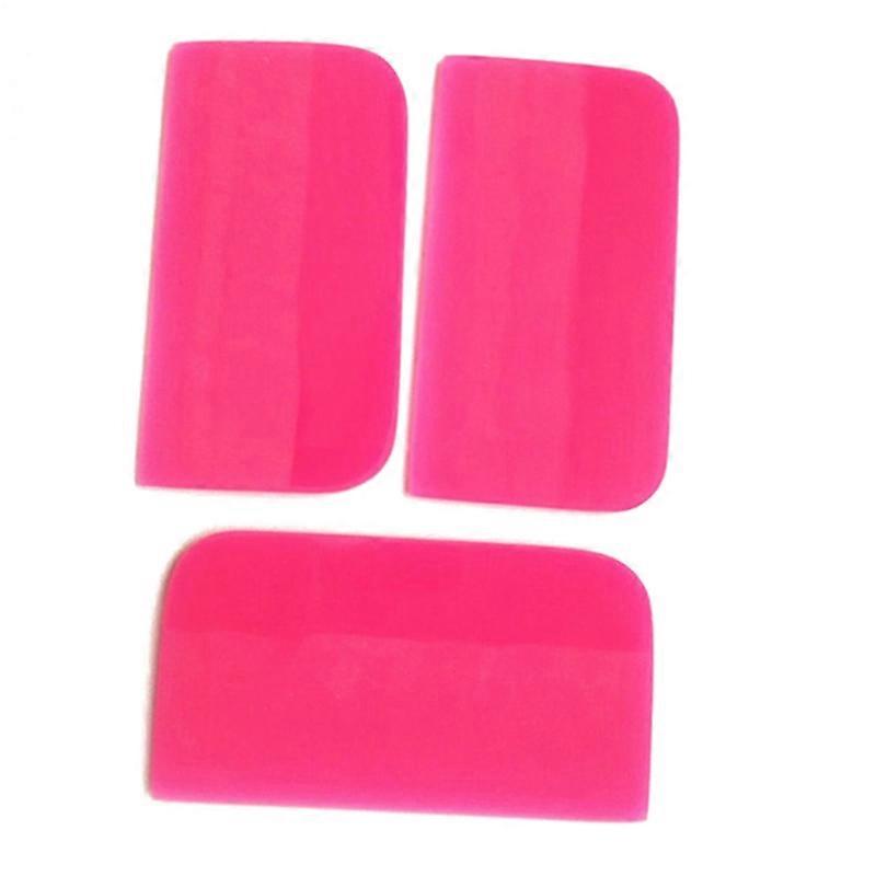 Pink Scraper Soft Rubber Squeegee Tint Tools Glass Water Wiper Car Styling Tool