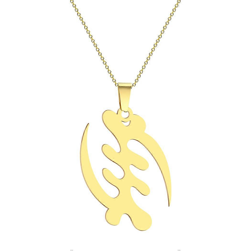 Adinkra Gye Nyame שרשרת גאנה תכשיטים אפריקאים שלח חברים מתנה