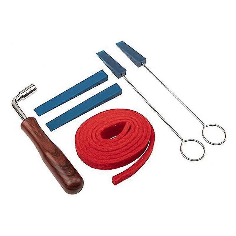 6Pcs Piano Tuner Tools, Piano Tuning Kit Professional Metal Rubber Tuning Mute Kit Including Hammer Mutes Strip for Turn