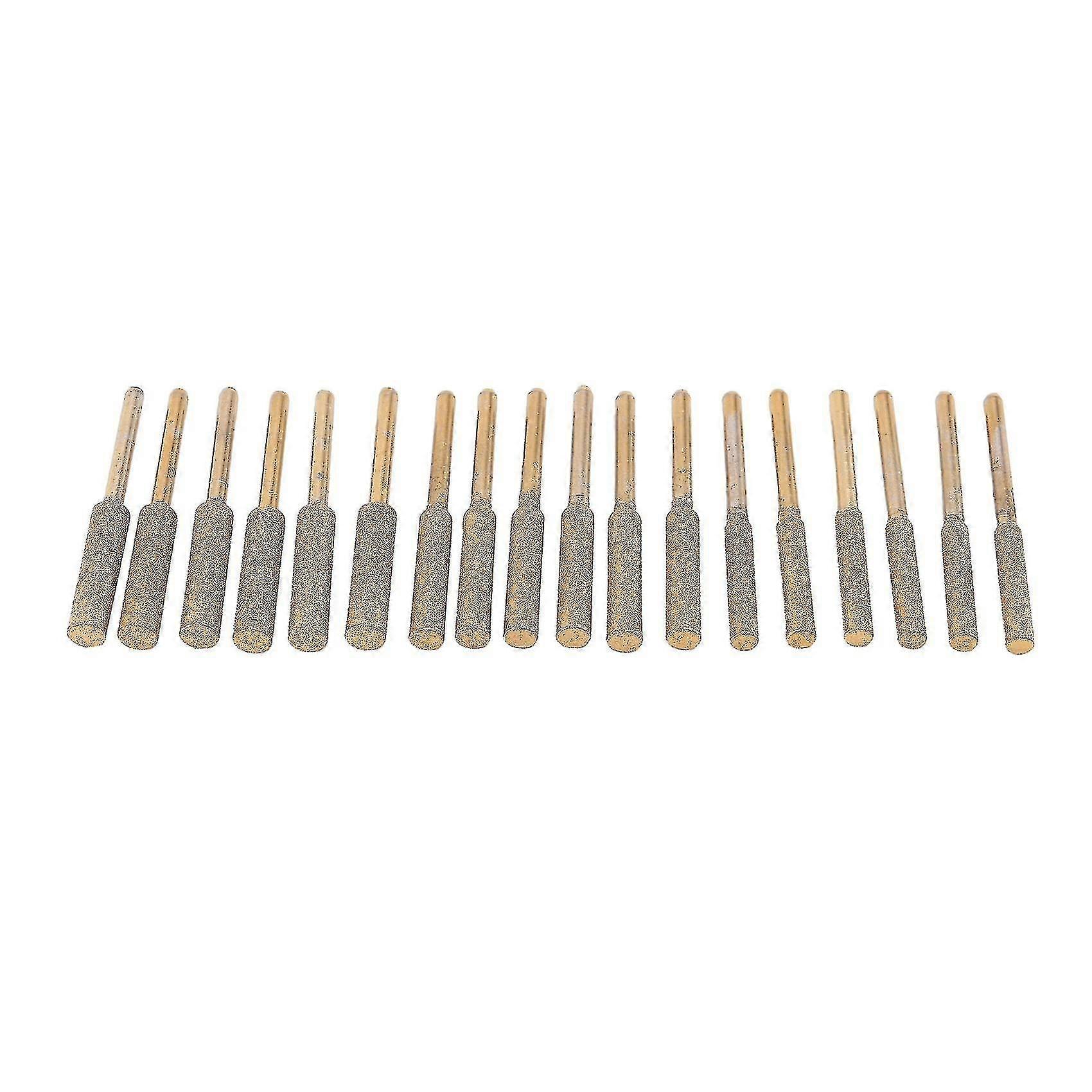 18pcs High Hardness Diamond Chainsaw Sharpener- Titanium Plated Burr Stone File,diamond Sharpening Tw