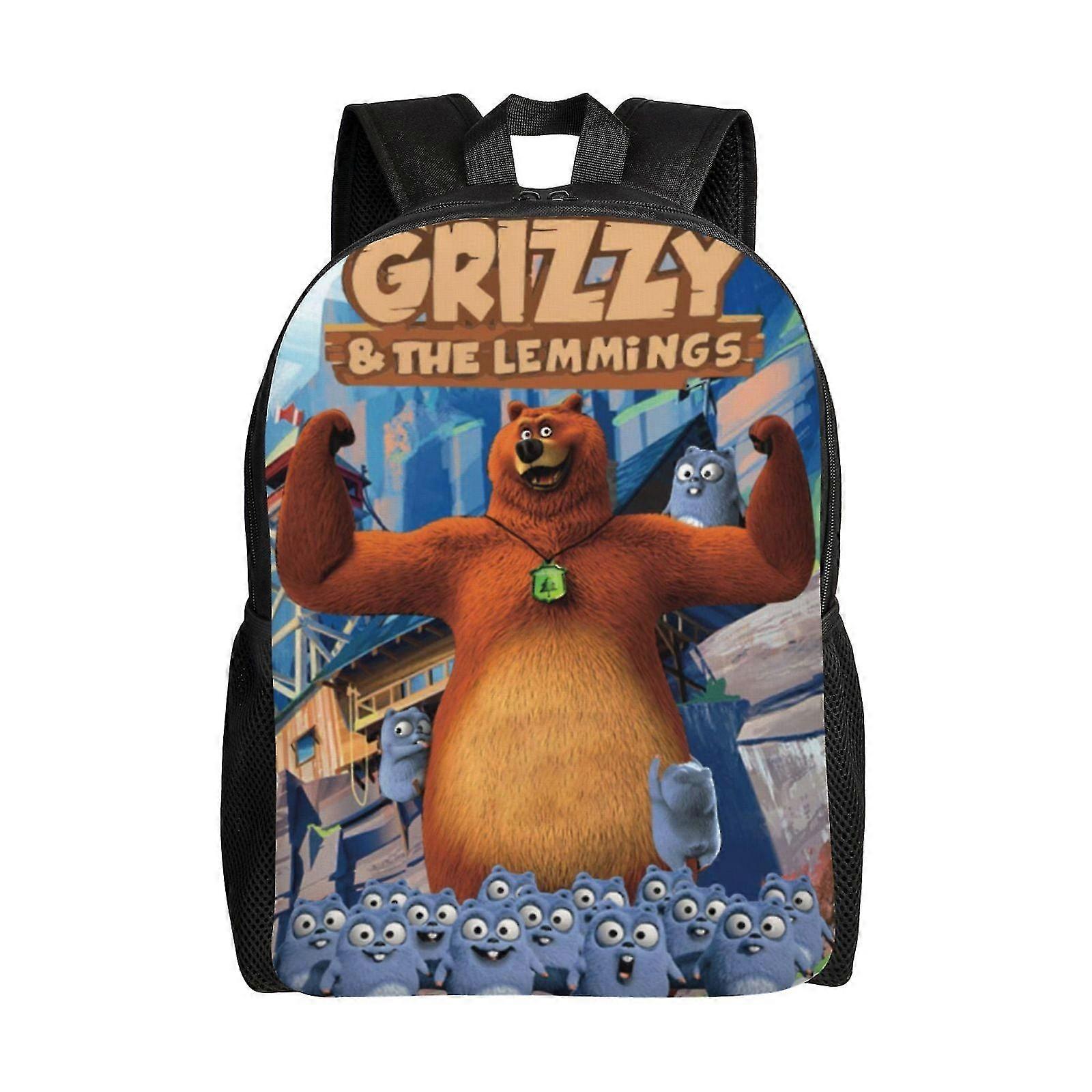 حقائب الظهر للأطفال أشيب وحقائب الظهر Lemmings حقيبة مدرسية حقيبة كتب حقائب ظهر غير رسمية Daypack-SYS1089