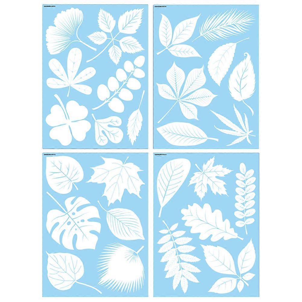 Tree Leaf Static Window Decals Protect Birds From Impacts