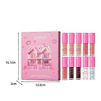 Lip Oil Mirror Moisturizing And Long-lasting Fade Lip Lines Natural Three-dimensional Lip Gloss 1.5mlx10